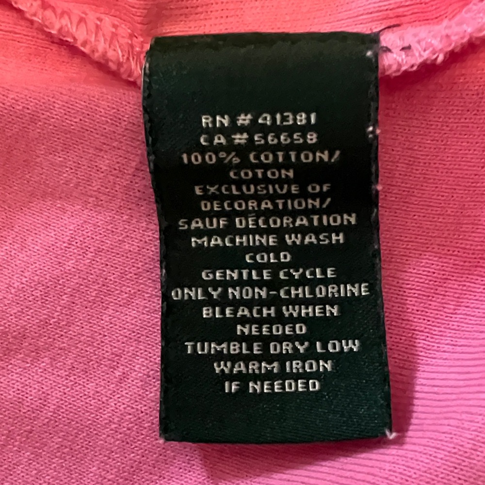 Lauren Ralph Lauren tee shirt, pink, size L - Picture 5 of 5